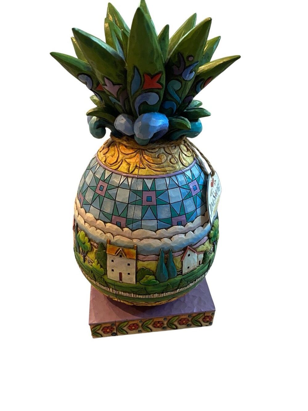Jim Shore Welcome All #4007666 Pineapple Figurine - Picture 3 of 10